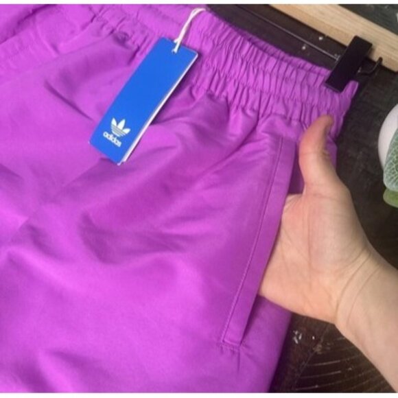 Adidas Originals Women's Essentials Woven Cargo Pants Size Small Purple Burst - Picture 13 of 16